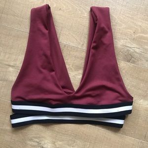 Olympia Activewear Echo Sports Bra in red -  L